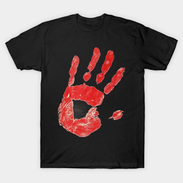 red Hand T-Shirt by lileCa